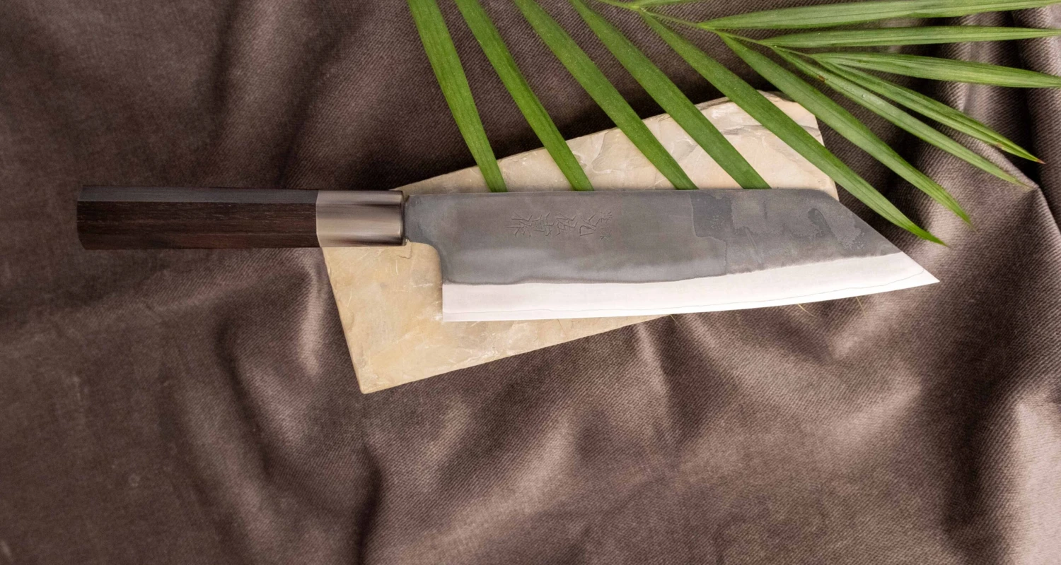 HAP-40 Bunka Black Ebony Blond Buffalo 190mm (7.5") 4 HAP-40 Bunka Black Ebony Blond Buffalo 190mm (7.5") - Image 4