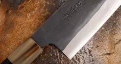 ZDP-189 Bunka Black Ebony Blond Buffalo 190mm (7.5") 9 ZDP-189 Bunka Black Ebony Blond Buffalo 190mm (7.5") -Sharp Edge Shop ZDP 189 Bunka Black Ebony Blond Buffalo 192
