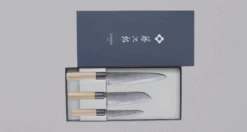 [SET] Tojiro Shippu Knife Set [gyuto + Santoku + Petty]