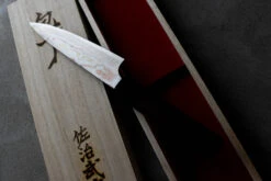 Saji Petty Wa Rainbow Damascus 135mm (5.3") -Sharp Edge Shop zakljucnividezrezilnozev 11