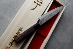 Saji Petty Wa Rainbow Damascus 135mm (5.3") -Sharp Edge Shop zakljucnividezrezilnozev 14